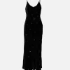Spaghetti Velvet Slip Dress