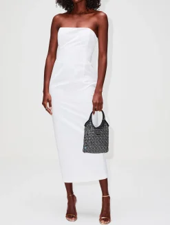 Strapless Midi Dress