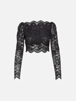 Stretch Lace Crop Top