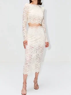 Stretch Lace Skirt