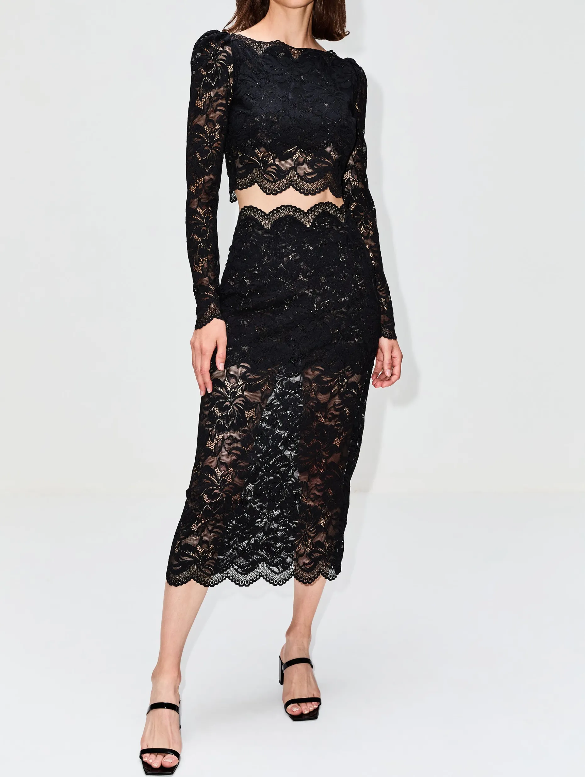Stretch Lace Skirt