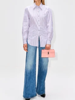 Stripe Button Up Top