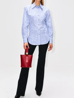 Stripe Button Up Top