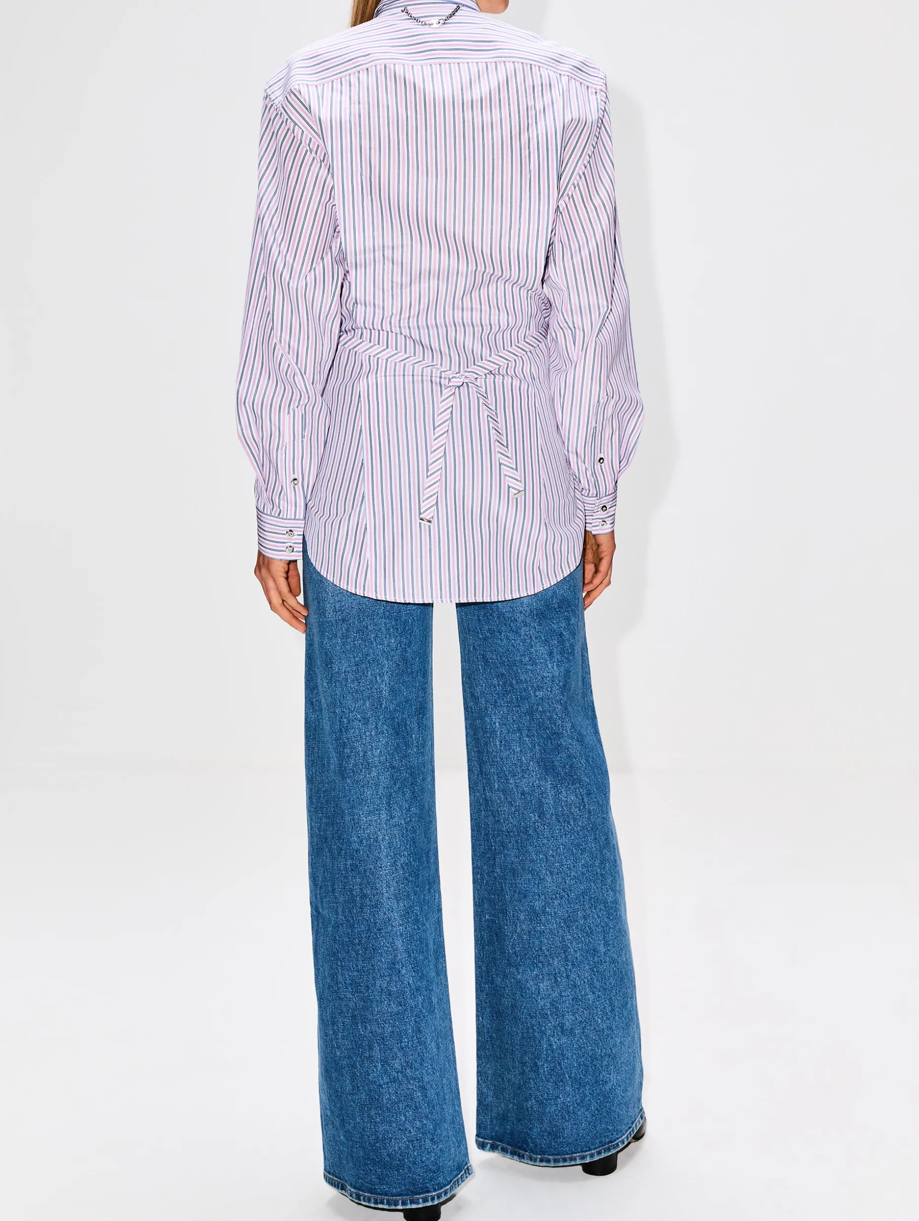 Stripe Button Up Top