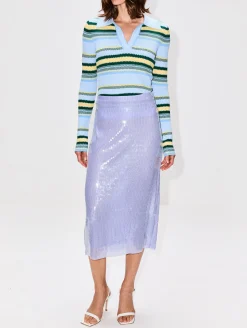 Stripe Jacquard Top