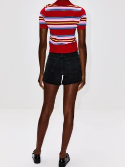 Striped Polo Top