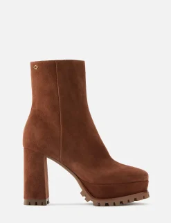 Suede Platform Boot 70mm
