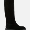 Suede Riding Boot