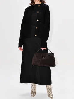 T Lock Top Handle Bag