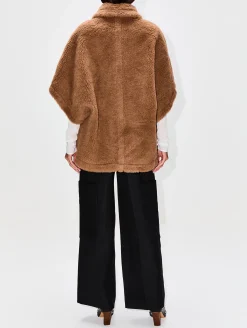 Tebe Shearling Cropped Sleeve Coat