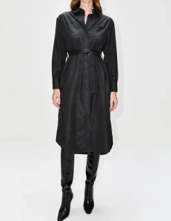 Tie Waist Shirt Dress