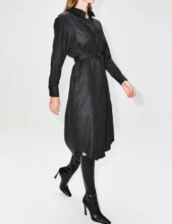 Tie Waist Shirt Dress