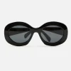 Triomphe Oval Oversized Sunglasses