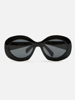 Triomphe Oval Oversized Sunglasses