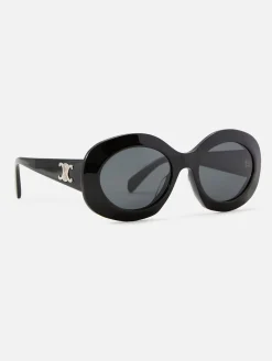 Triomphe Oval Oversized Sunglasses