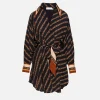 Tuck Mini Shirt Dress