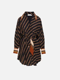 Tuck Mini Shirt Dress