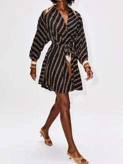 Tuck Mini Shirt Dress
