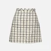 Tweed Check Skirt
