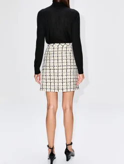 Tweed Check Skirt