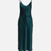 V Neck Bias Cut Cami Dress
