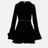 Velour Fluid Dress