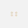 Vintage Pave Diamond Horsebit Link Studs