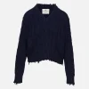 V-Neck Cable Sweater