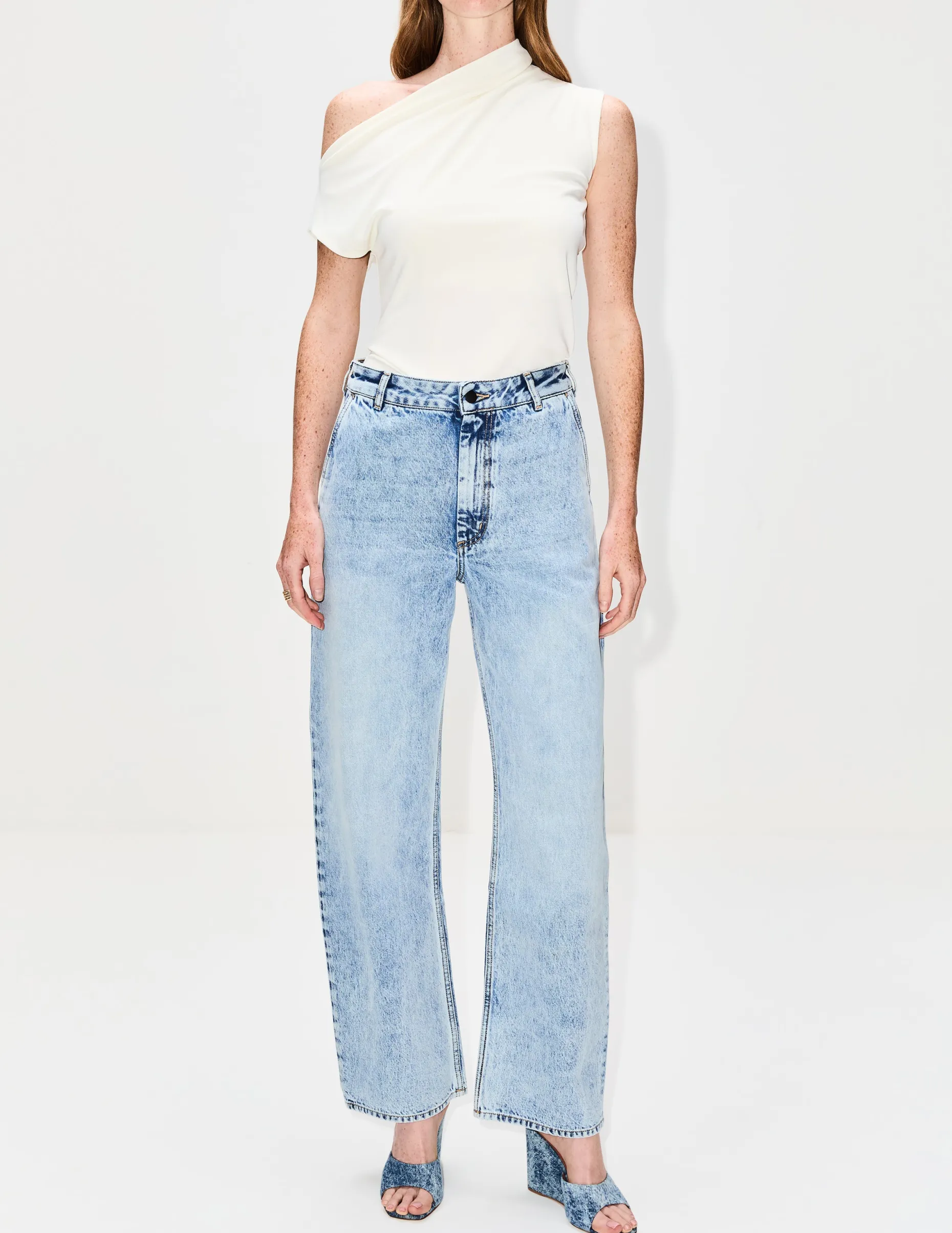 Wide Leg Column Jean