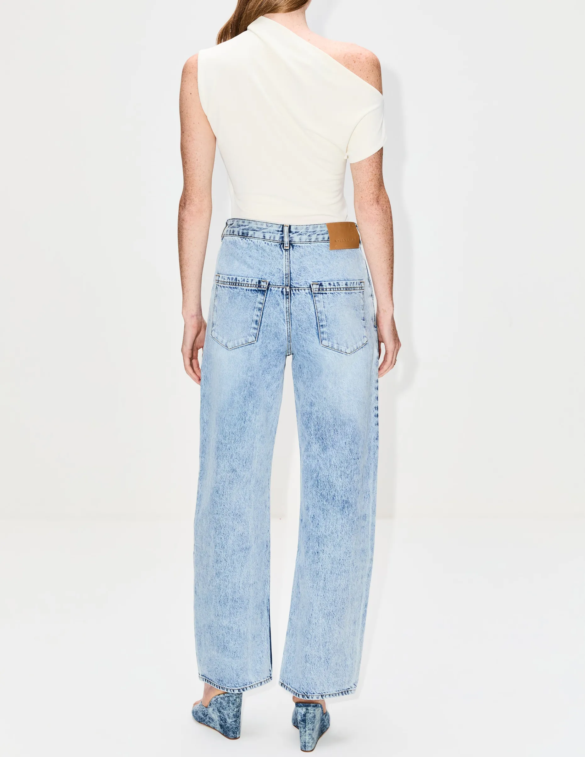 Wide Leg Column Jean