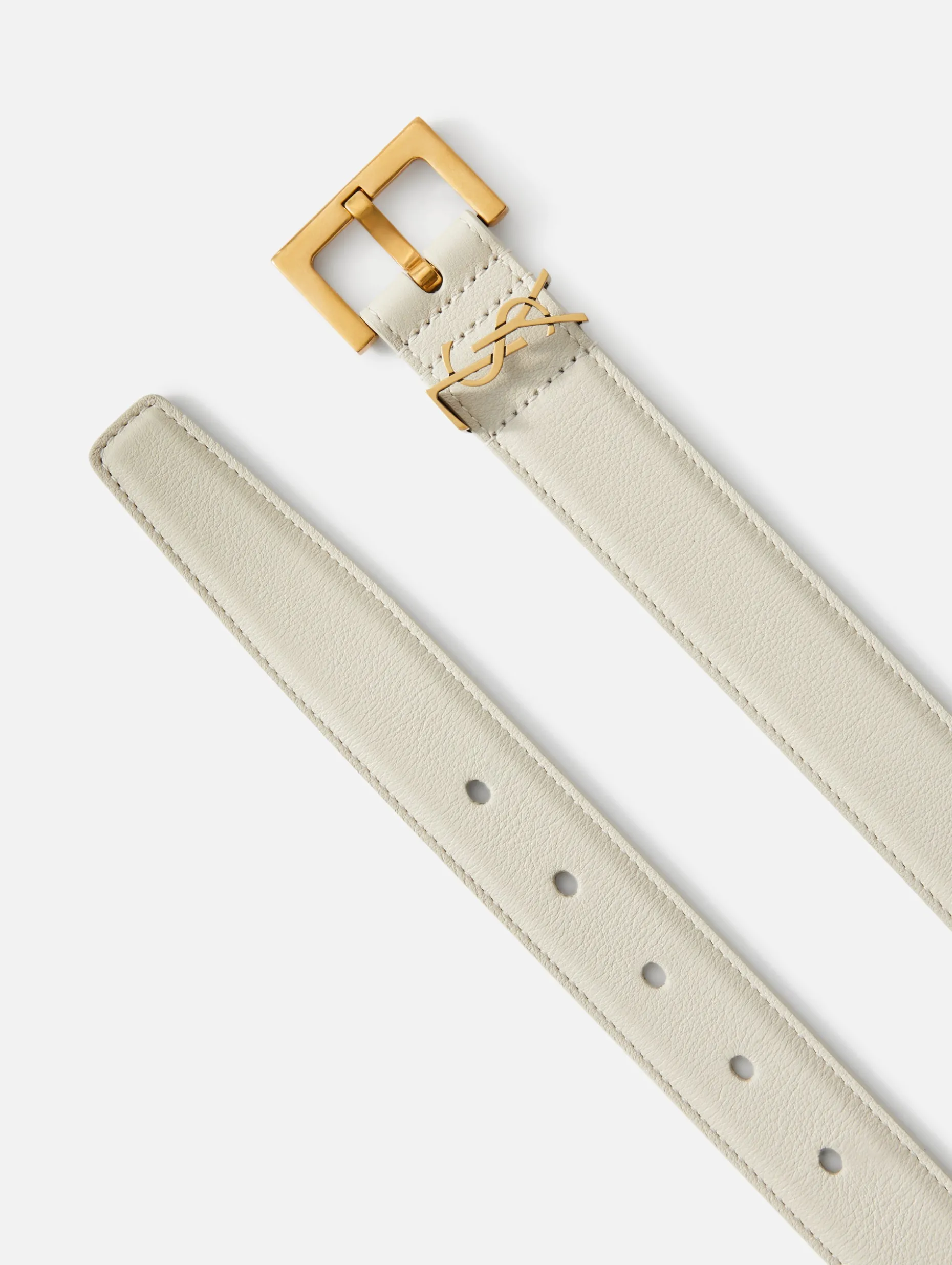 YSL 3CM Logo Belt